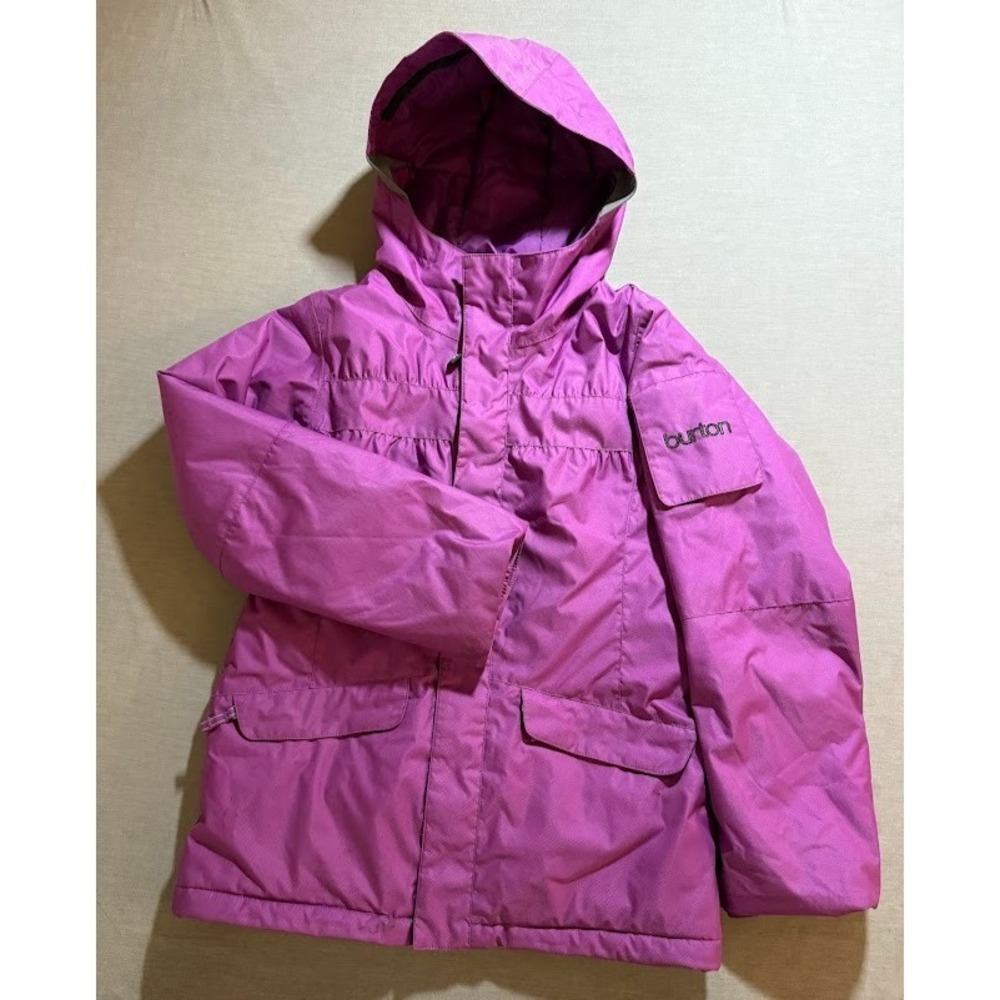 Burton‎ Dry Ride Jacket Girls XL Purple Full Zip Insulated Hooded Snowboarding